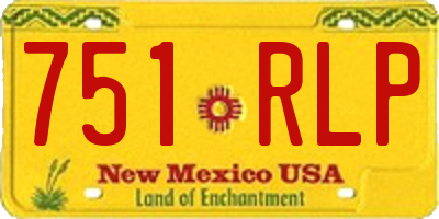 NM license plate 751RLP
