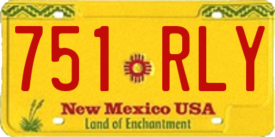 NM license plate 751RLY
