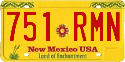 NM license plate 751RMN