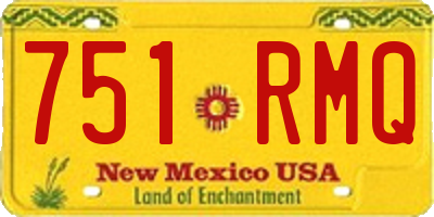 NM license plate 751RMQ