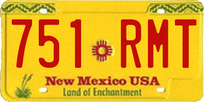 NM license plate 751RMT