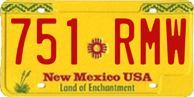 NM license plate 751RMW