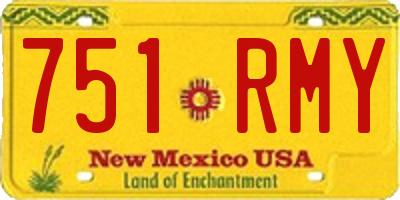 NM license plate 751RMY