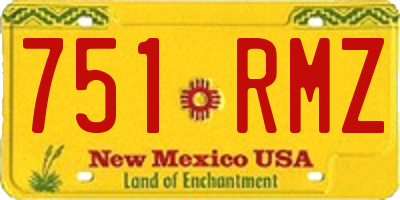 NM license plate 751RMZ