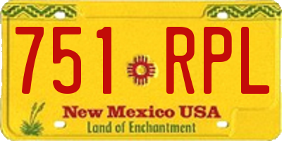 NM license plate 751RPL