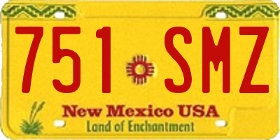 NM license plate 751SMZ