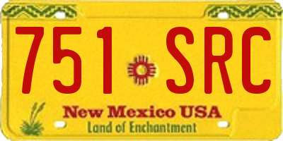 NM license plate 751SRC