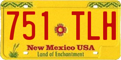 NM license plate 751TLH