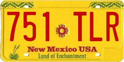 NM license plate 751TLR