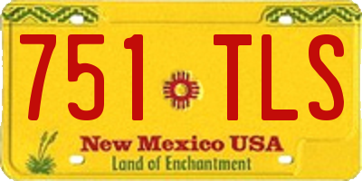 NM license plate 751TLS