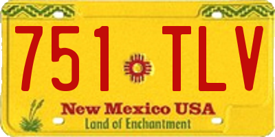 NM license plate 751TLV