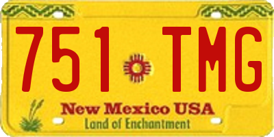 NM license plate 751TMG
