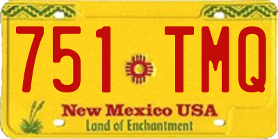 NM license plate 751TMQ