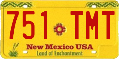 NM license plate 751TMT