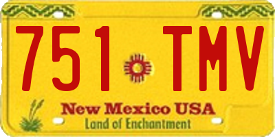 NM license plate 751TMV