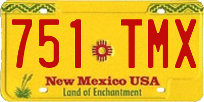 NM license plate 751TMX