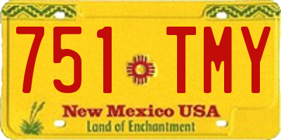 NM license plate 751TMY
