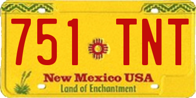 NM license plate 751TNT