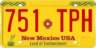 NM license plate 751TPH