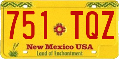 NM license plate 751TQZ