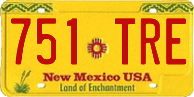 NM license plate 751TRE