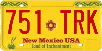 NM license plate 751TRK