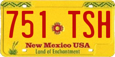 NM license plate 751TSH