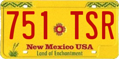 NM license plate 751TSR