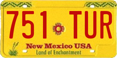 NM license plate 751TUR