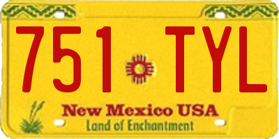 NM license plate 751TYL