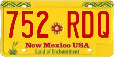 NM license plate 752RDQ