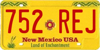 NM license plate 752REJ
