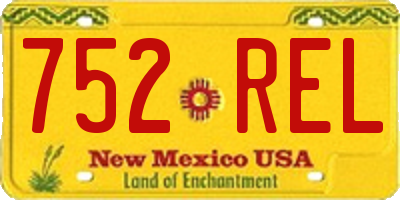 NM license plate 752REL