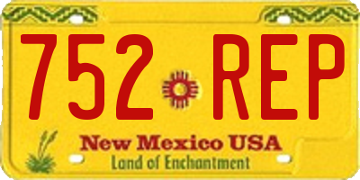NM license plate 752REP