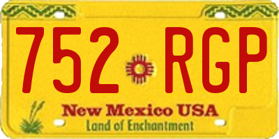 NM license plate 752RGP