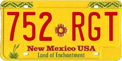 NM license plate 752RGT