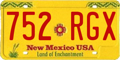NM license plate 752RGX