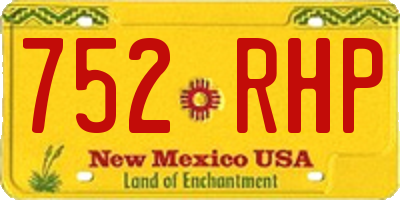 NM license plate 752RHP