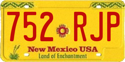 NM license plate 752RJP