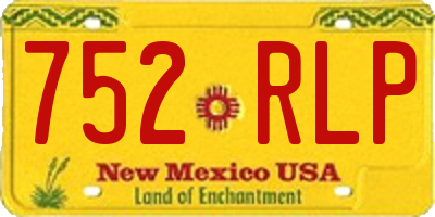 NM license plate 752RLP