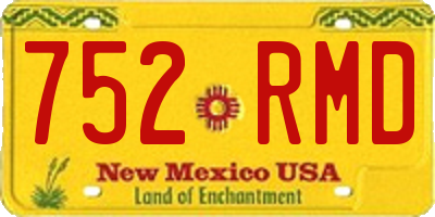 NM license plate 752RMD