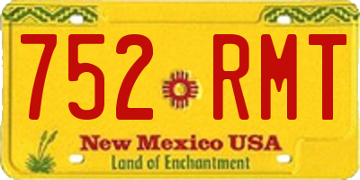 NM license plate 752RMT