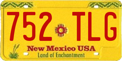 NM license plate 752TLG