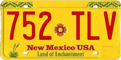 NM license plate 752TLV