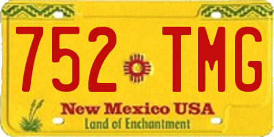 NM license plate 752TMG