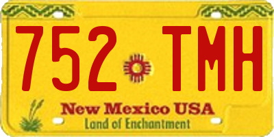 NM license plate 752TMH