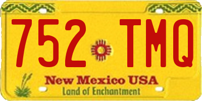 NM license plate 752TMQ