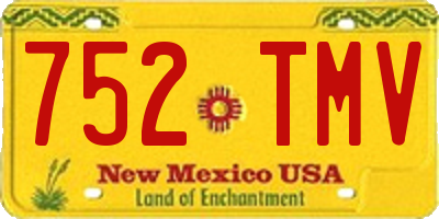 NM license plate 752TMV