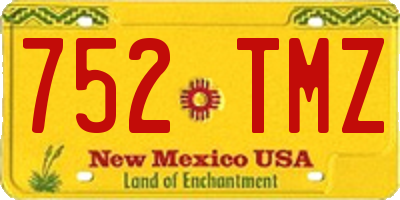 NM license plate 752TMZ