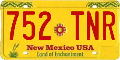 NM license plate 752TNR